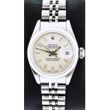 Rolex Lady-Datejust White Gold Bezel Silver Dial Automatic 26mm Watch
